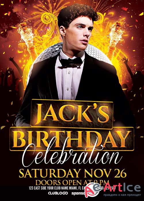 Birthday Celebration V16 Flyer Template