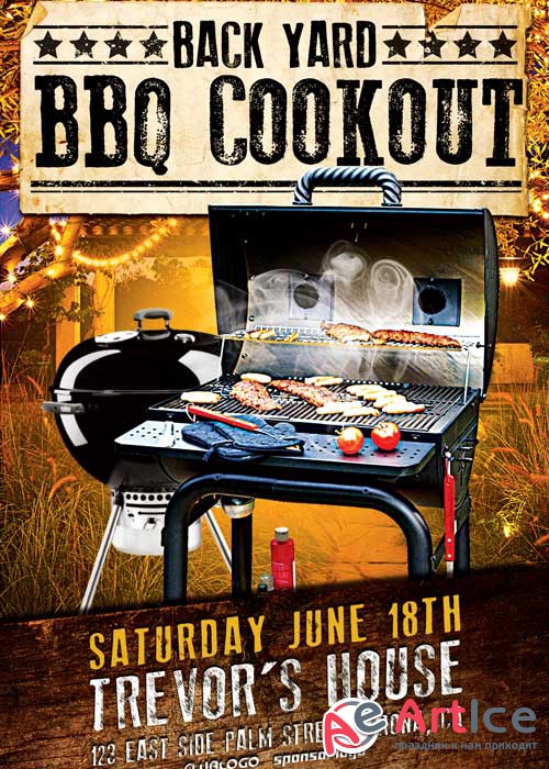 Backqard BBQ Party V14 Flyer Template