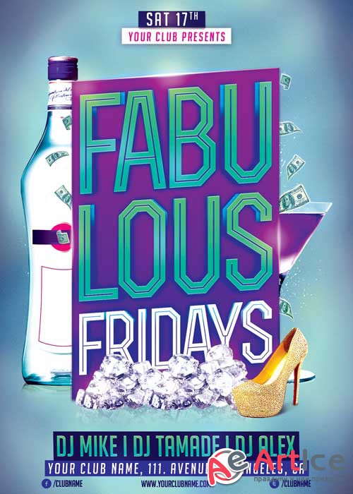 Fabulous Fridays V3 Flyer Template