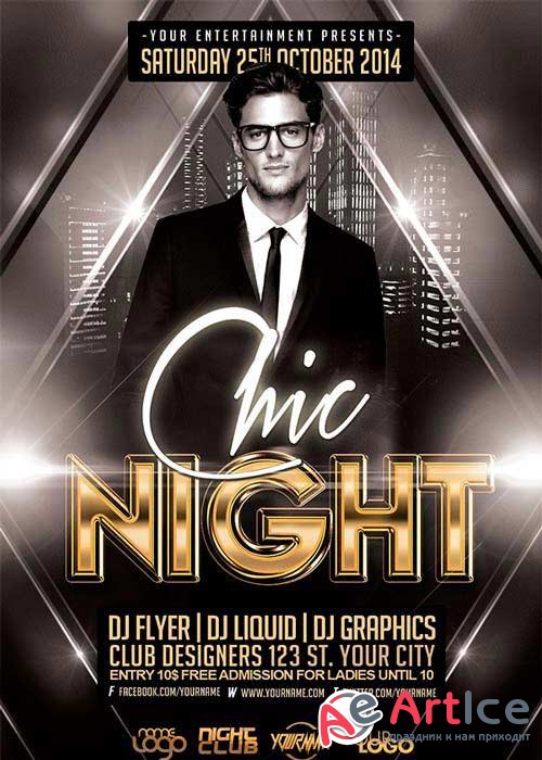 Chic Night V11 Flyer Template