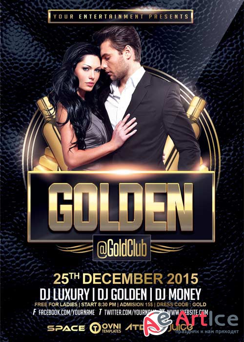 Golden V22 Flyer Template