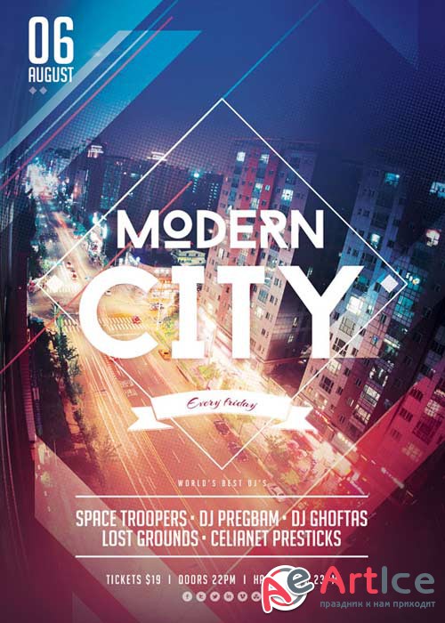 Modern City V27 Flyer Template