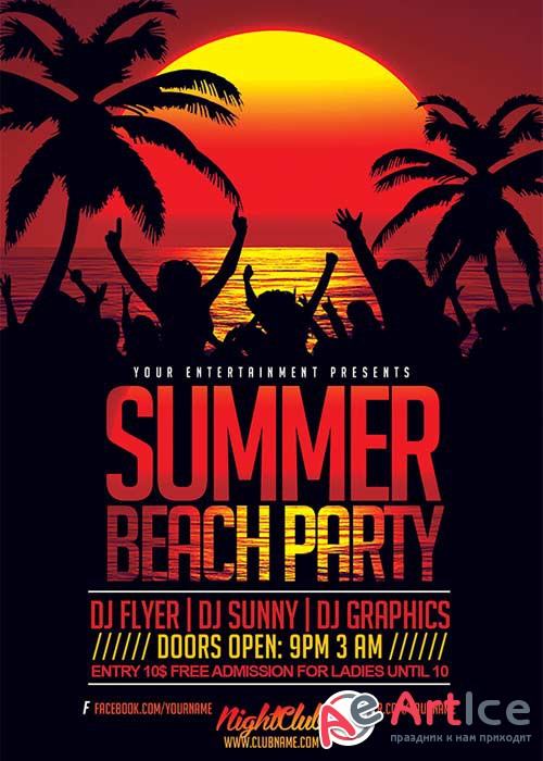 Summer Beach V31 Flyer Template