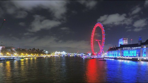 London Night London Eye