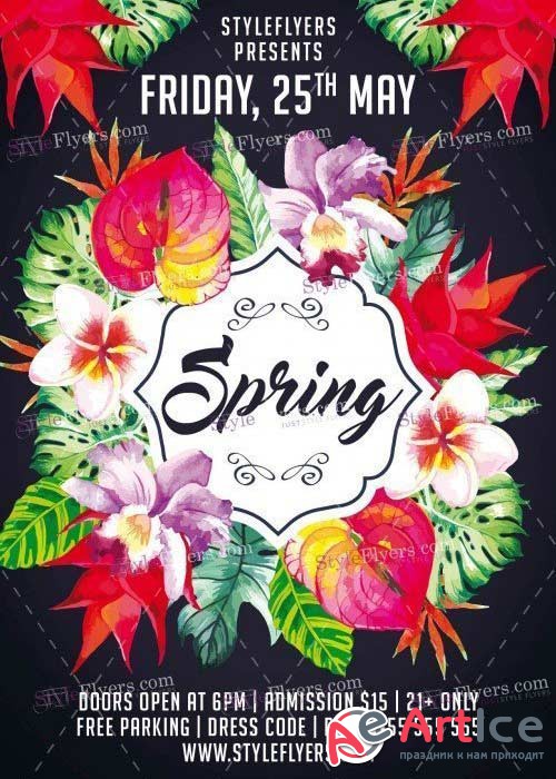 Spring V27 PSD Flyer Template