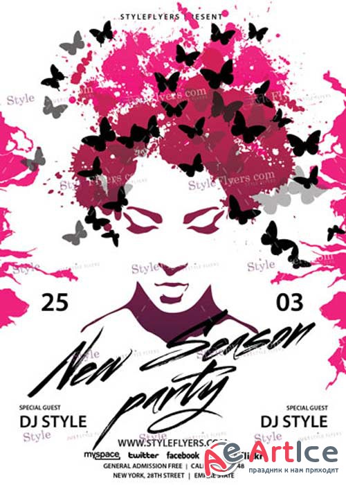 New Season Party V10 PSD Flyer Template