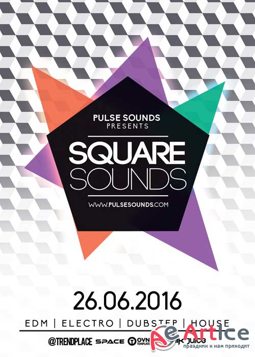 Square V11 Flyer Template