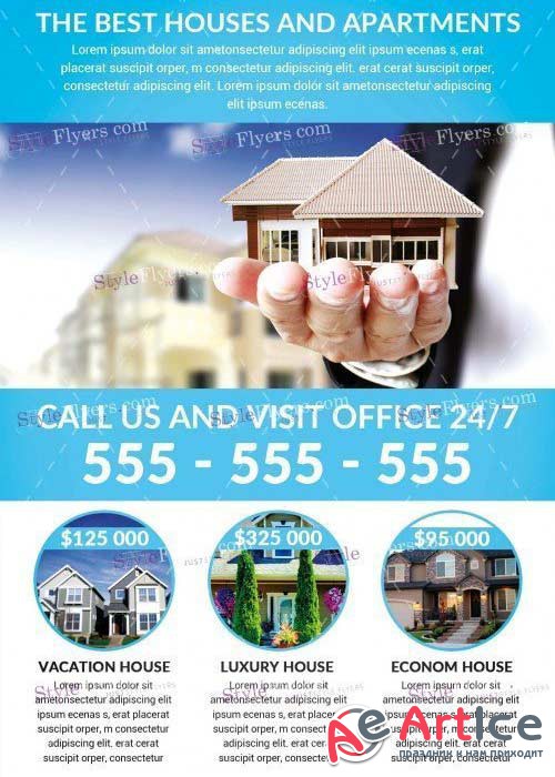 Real Estate V21 PSD Flyer Template