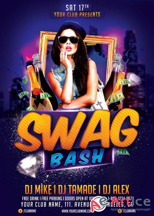 Swag Bash V18 Flyer Template