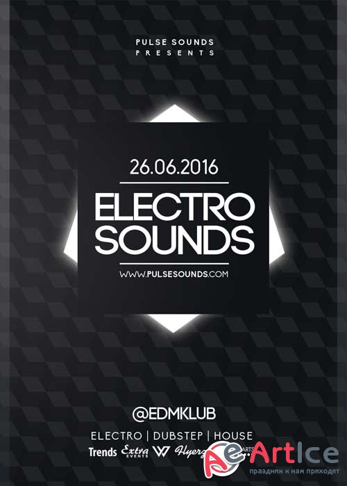 Electro Sounds V32 Flyer Template