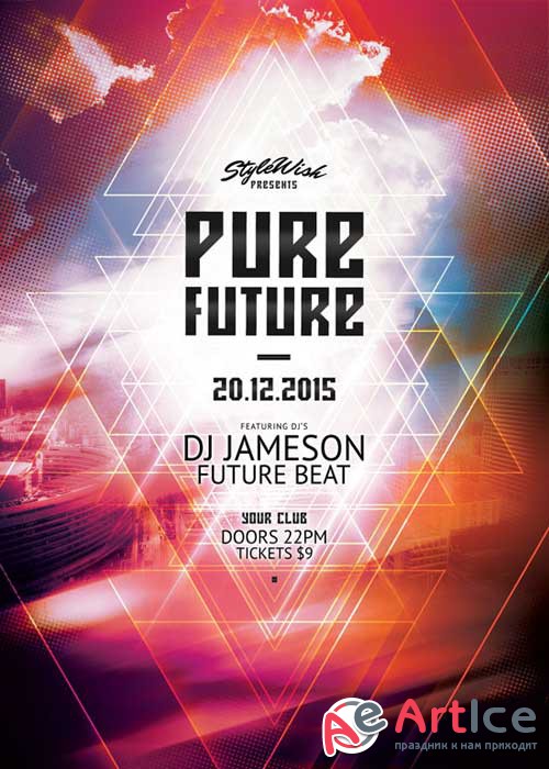 Pure Future V8 Flyer Template