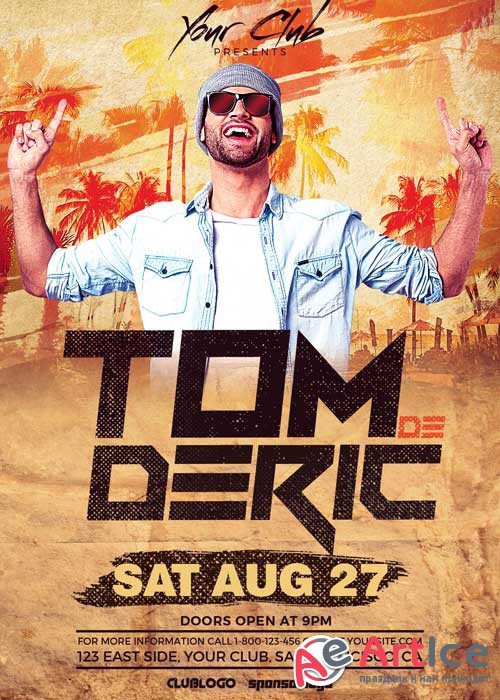 DJ Tom Party V5 Flyer Template