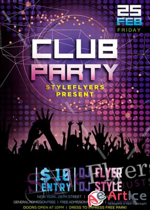 Club Flyer V25 PSD Template