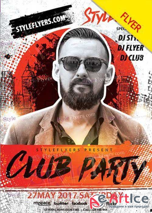 Club Party V22 PSD Flyer Template