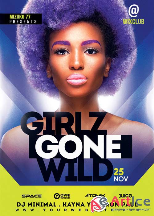 GIRLZ GONE WILD V15 Flyer Template