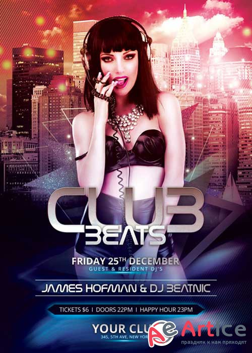 Club Beats V15 Flyer Template