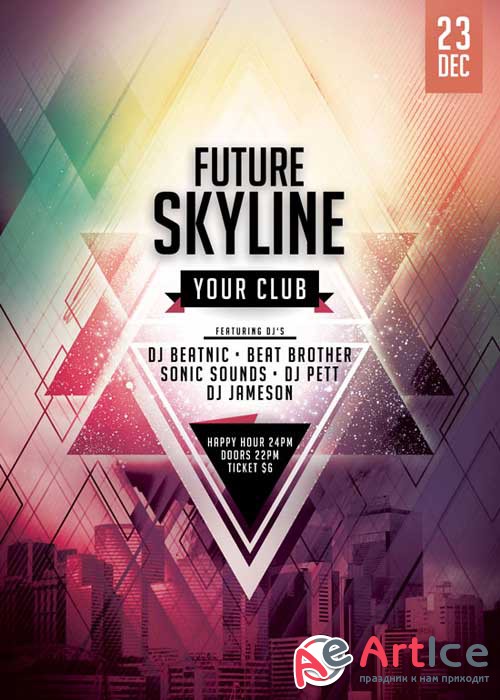 Future Skyline V10 Flyer Template