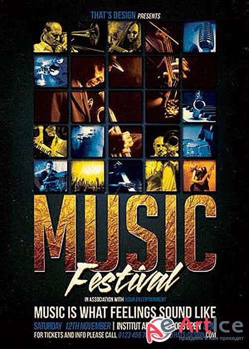 Music Festival V31 Flyer Template