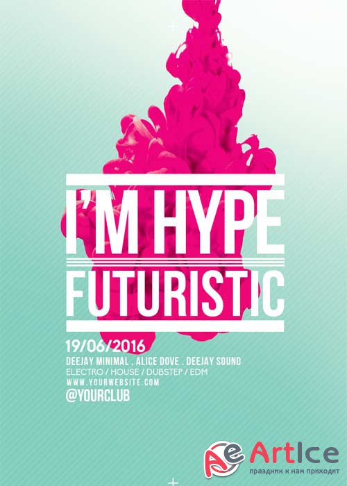 Hype Minimal V12 Flyer Template