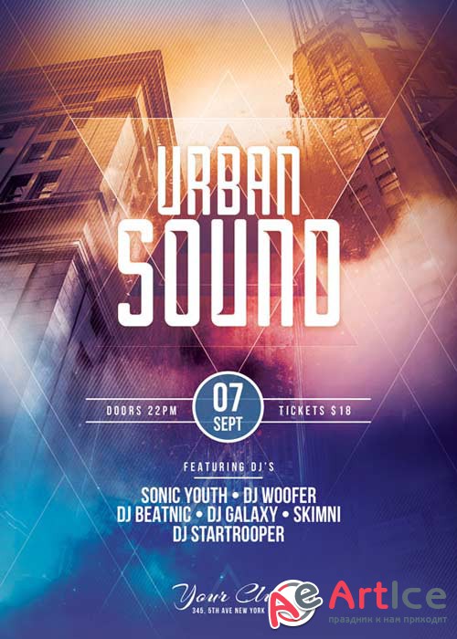 Urban Sound V17 Flyer Template