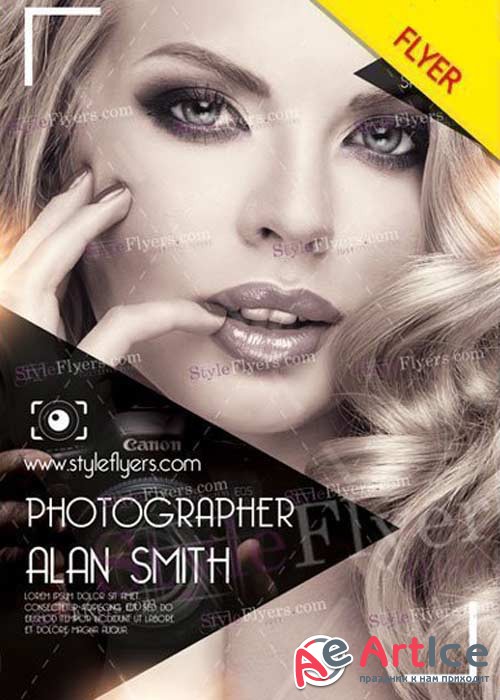 Photographer V37 Flyer PSD Template