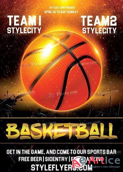 BasketBall V37 PSD Flyer Template