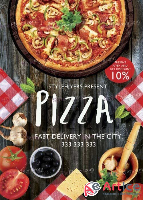 Pizza V25 Flyer PSD Template