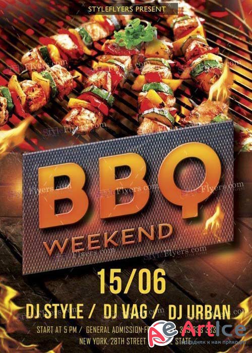 BBQ V39 PSD Flyer Template