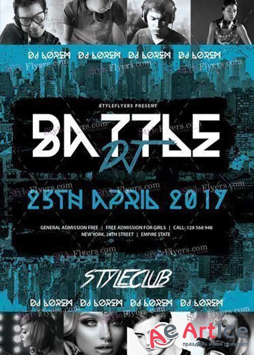 Dj Battle V29 PSD Flyer Template