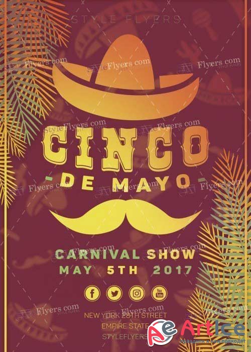 Cinco de Mayo V36 PSD Flyer Template