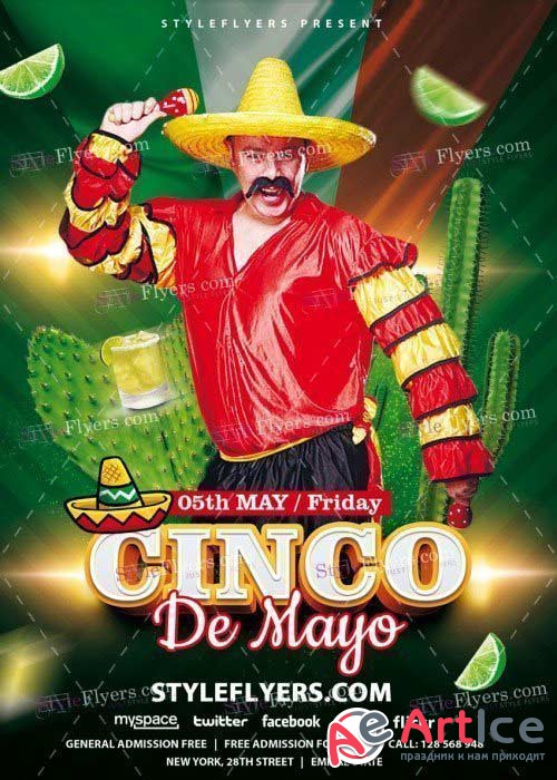 Cinco de Mayo V39 PSD Flyer Template