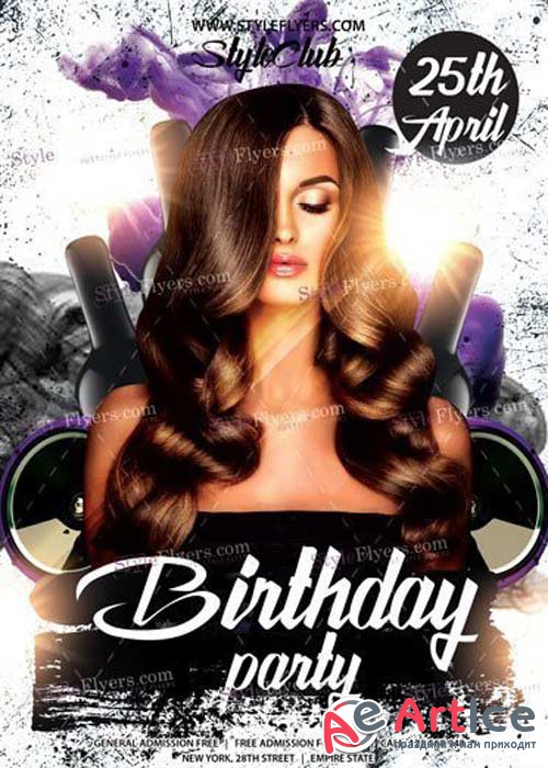 Birthday Party V25 PSD Flyer Template