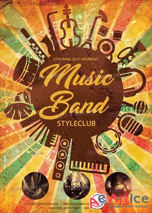 Music Band V19 PSD Flyer Template