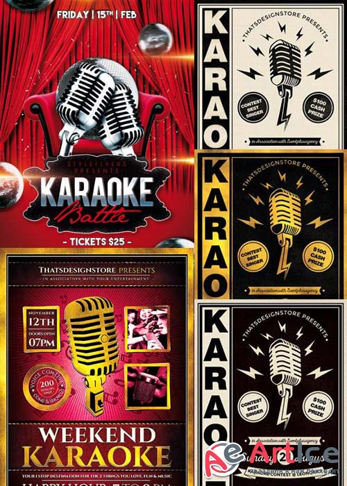 Karaoke 3in1 V1 Flyer Template