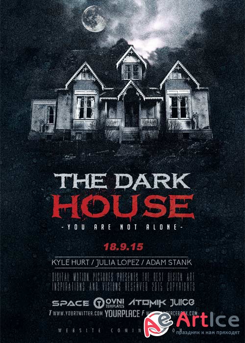 THE DARK HOUSE V2 Flyer Template