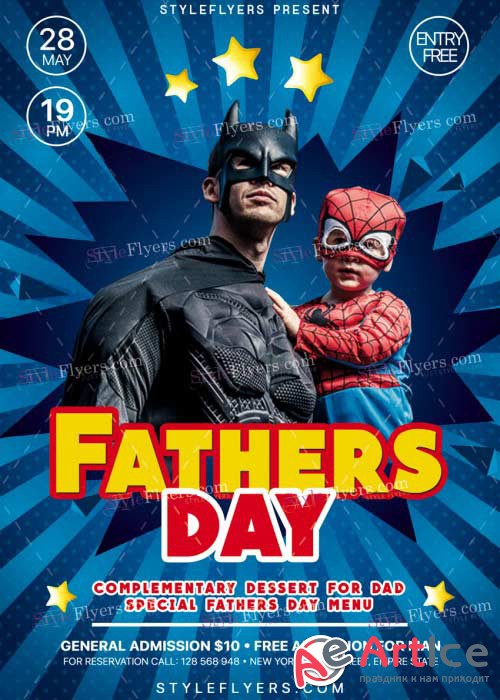 Fathers Day V15 PSD Flyer Template