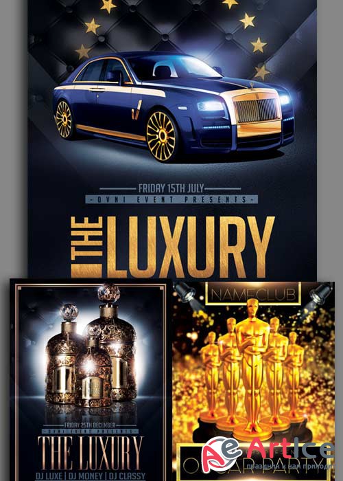 The Luxury Party 3in1 V1 Flyer Template