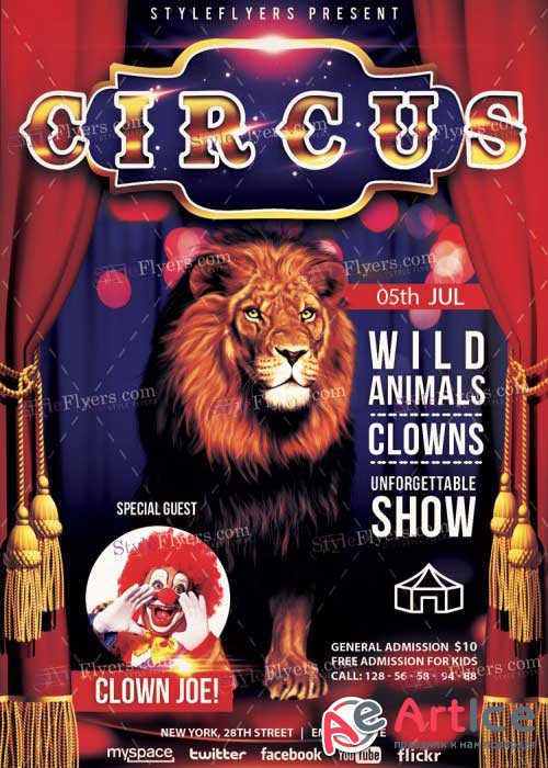 Circus V11 Premium PSD Flyer Template