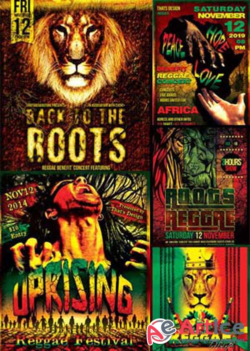 Reggae Flyer 5in1 V1 Flyer Template