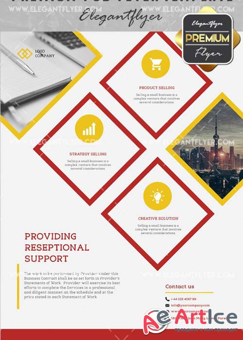 Providing Reseptional V15 Flyer PSD Template + Facebook Cover