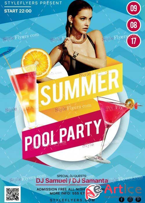 Summer Pool Party V40 PSD Flyer Template