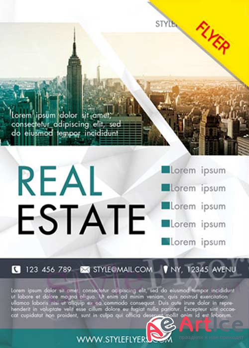 Real Estate V23 Flyer PSD