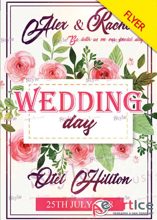 Wedding Day V40 Flyer PSD