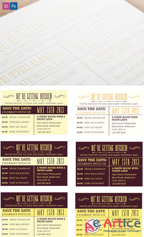 Superpremium Print Templates - Invitations