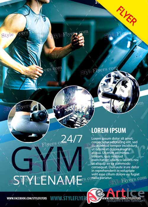 GYM V38 Flyer PSD Template