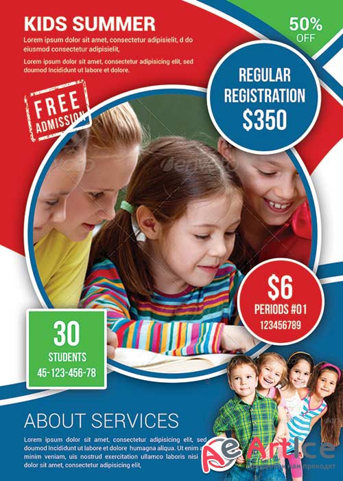 KIDS SUMMER CAMP V19 Flyer Template