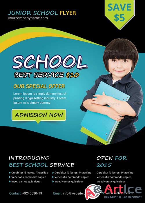 Junior School Flyer V8 Flyer Template