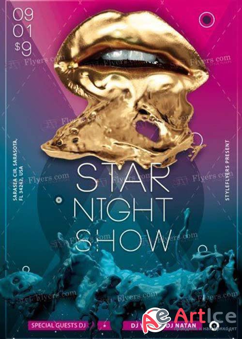 Starnight V25 PSD Flyer Template