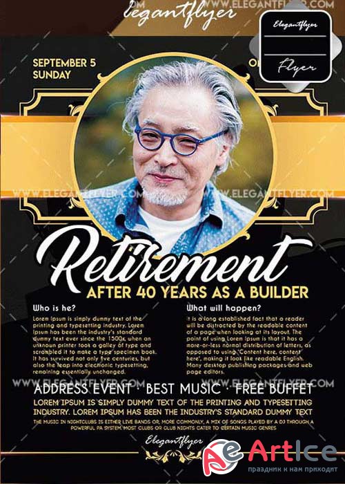 Retirement Flyer V9 Template