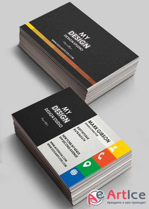 Dasign Studio V2 Premium Business Card Templates PSD